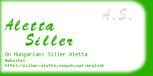 aletta siller business card